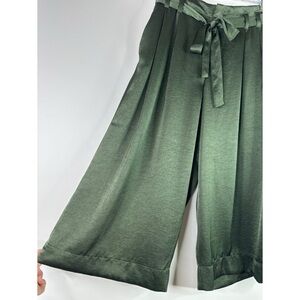 Gap Satin cropped Wide-Leg casual Pants